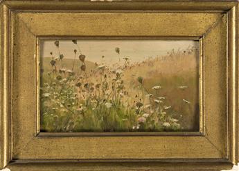 ANNA RICHARDS BREWSTER Landscape with Wildflowers.